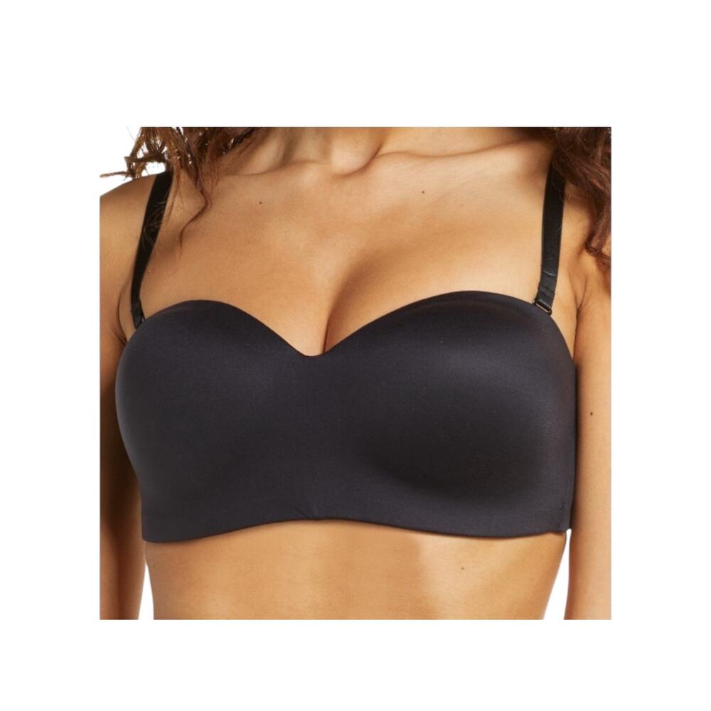 Wacoal bra 854372 Staying Power wire free strapless black size 32DDD 32F